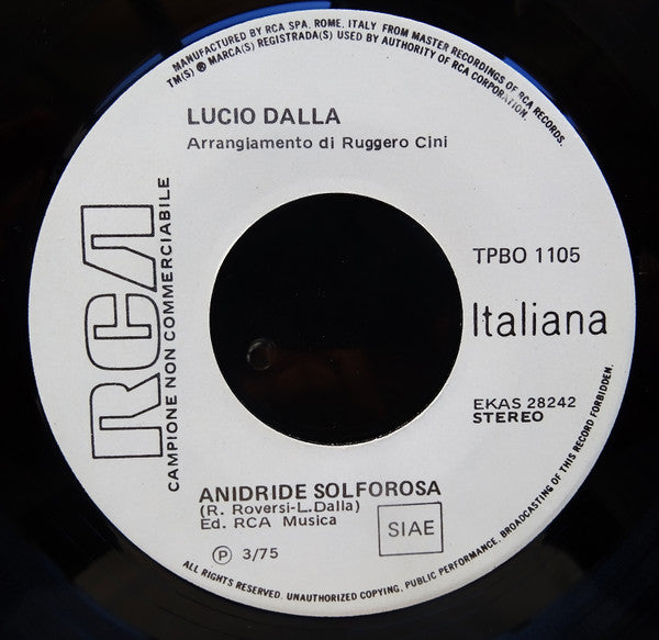 Lucio Dalla : Anidride Solforosa   (7