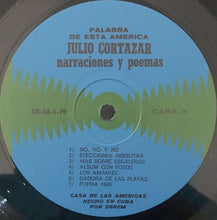 Charger l&#39;image dans la galerie, Julio Cortázar : Narraciones Y Poemas (LP,Album)
