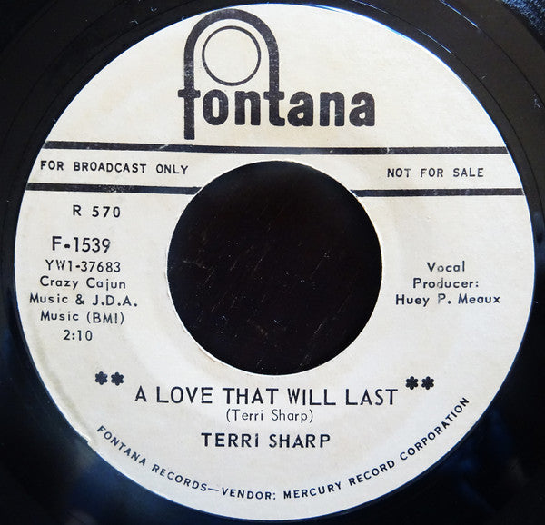 Terri Sharp : A Love That Will Last / I'm Young (7