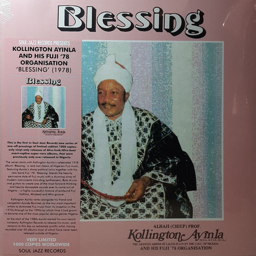 Alhaji Chief Kollington Ayinla & His Fuji '78 Organization : Blessing (LP, Album, Ltd, RE)