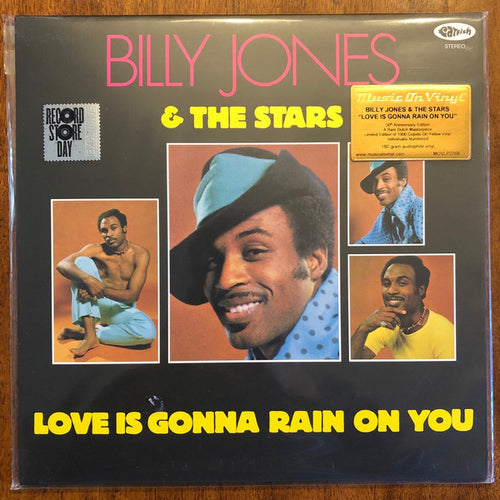 Billy Jones (3) & The Twinkle Stars : Love Is Gonna Rain On You (LP, Album, RSD, Ltd, Num, RE, Yel)
