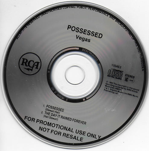 Vegas (8) : Possessed (CD, Single, Promo)