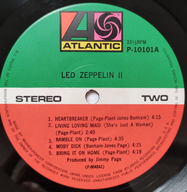 Led Zeppelin = Led Zeppelin - Led Zeppelin II = レッド・ツェッペリン II (LP, Alb –  golden pavilion