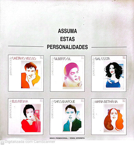 Caetano Veloso, Gilberto Gil, Gal Costa, Elis Regina, Chico Buarque, Maria Bethânia : Assuma Estas Personalidades (LP, Comp, Promo)