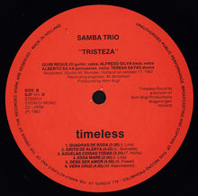 Load image into Gallery viewer, Samba Trio (2) : Tristeza (LP, Album)
