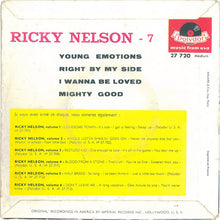 Charger l&#39;image dans la galerie, Ricky Nelson (2) : Young Emotions (7&quot;,EP,45 RPM)
