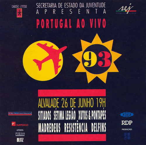 Various : Portugal Ao Vivo 93 (CD, Comp, Promo)