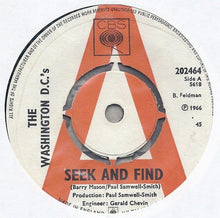 Charger l&#39;image dans la galerie, The Washington DC&#39;s : Seek And Find (7&quot;, Single, Promo)
