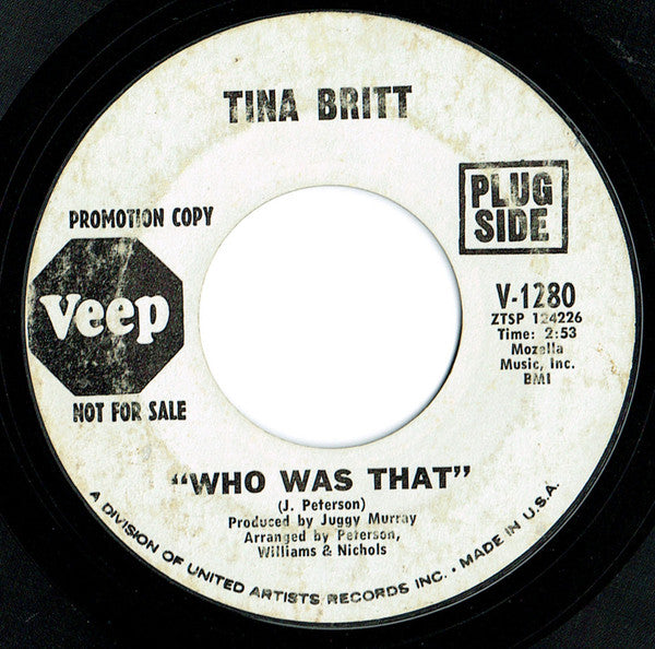 Tina Britt : Who Was That / I Found A New Love (7