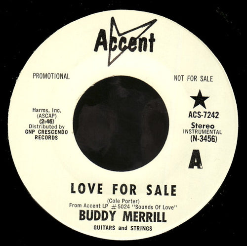 Buddy Merrill : Love For Sale / Armen's Theme (7