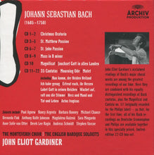 Load image into Gallery viewer, Johann Sebastian Bach - John Eliot Gardiner : Sacred Masterpieces / Cantatas (Reissue)
